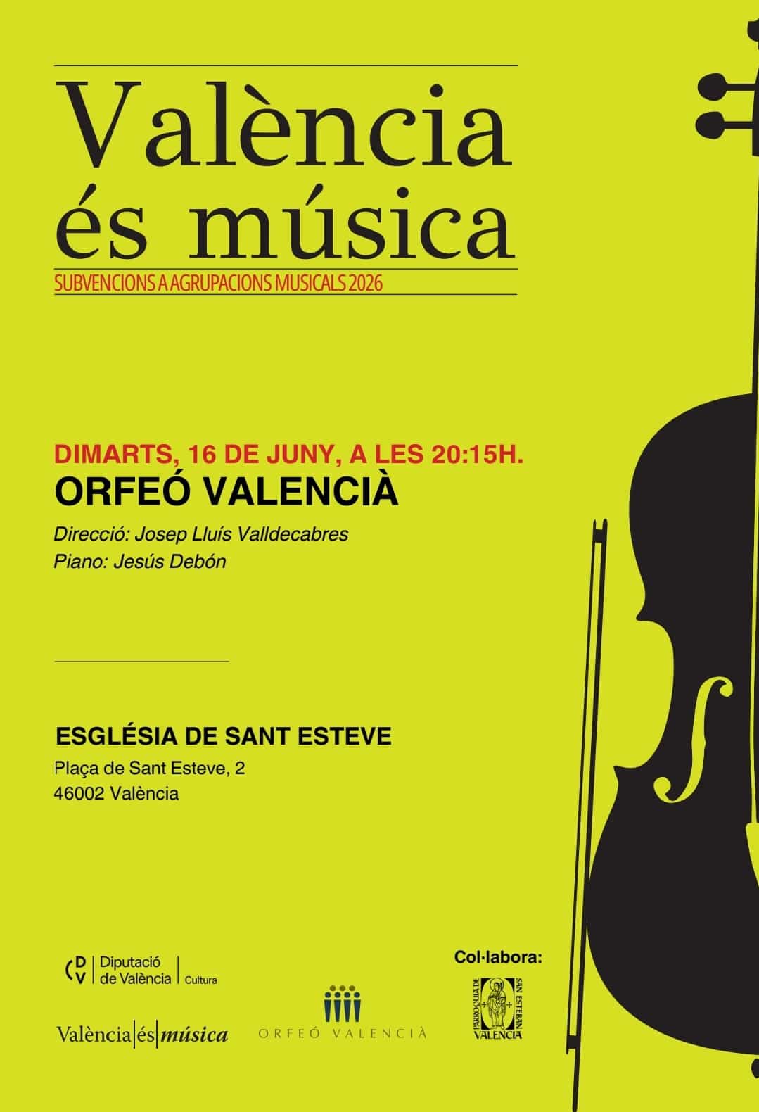 València és música 16 juny 2026